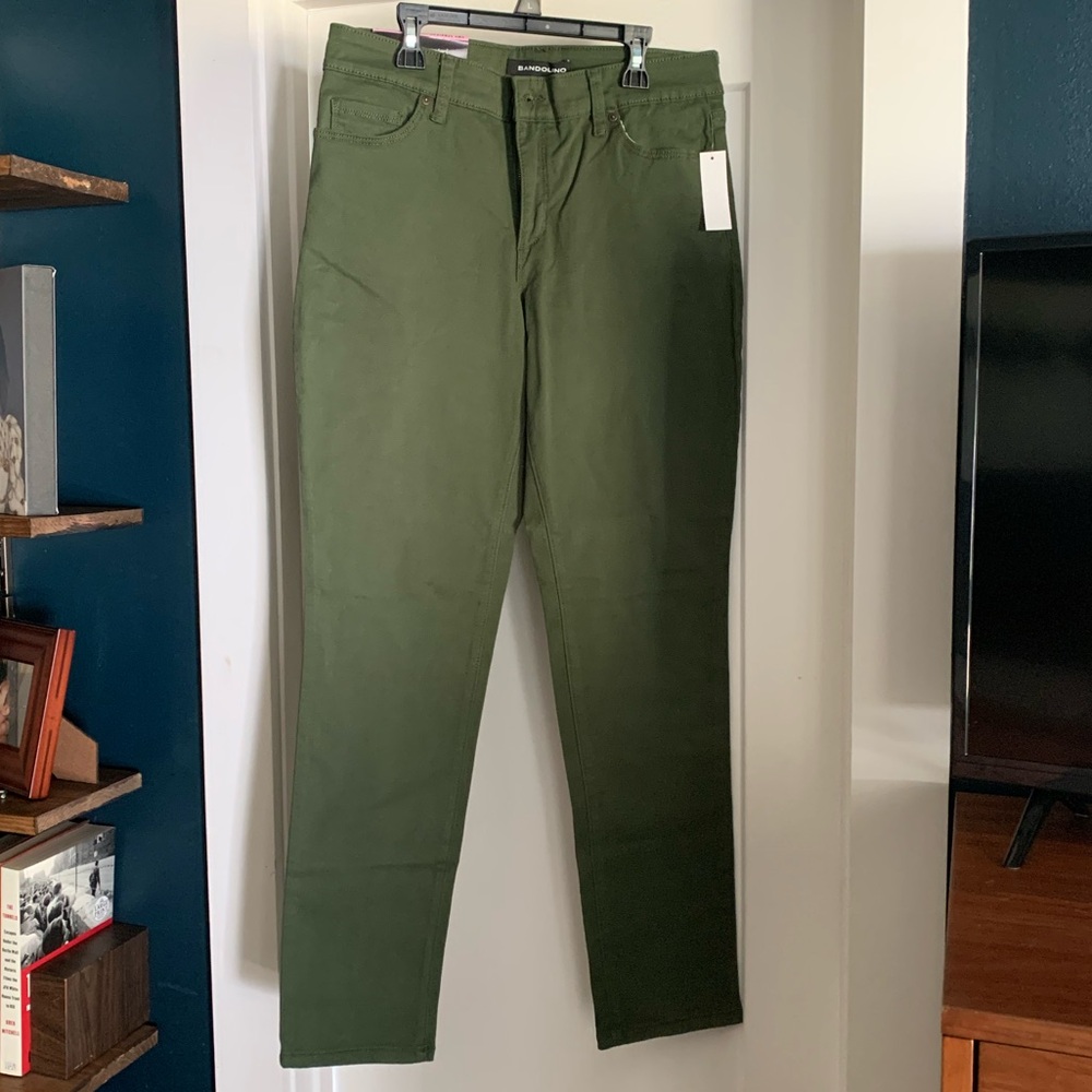 Bandolino Amy Straight Leg Olive Pants
